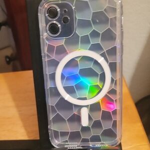Iridescent Phone Case And Screen Protector with MagSafe Compatibility Iphone 14